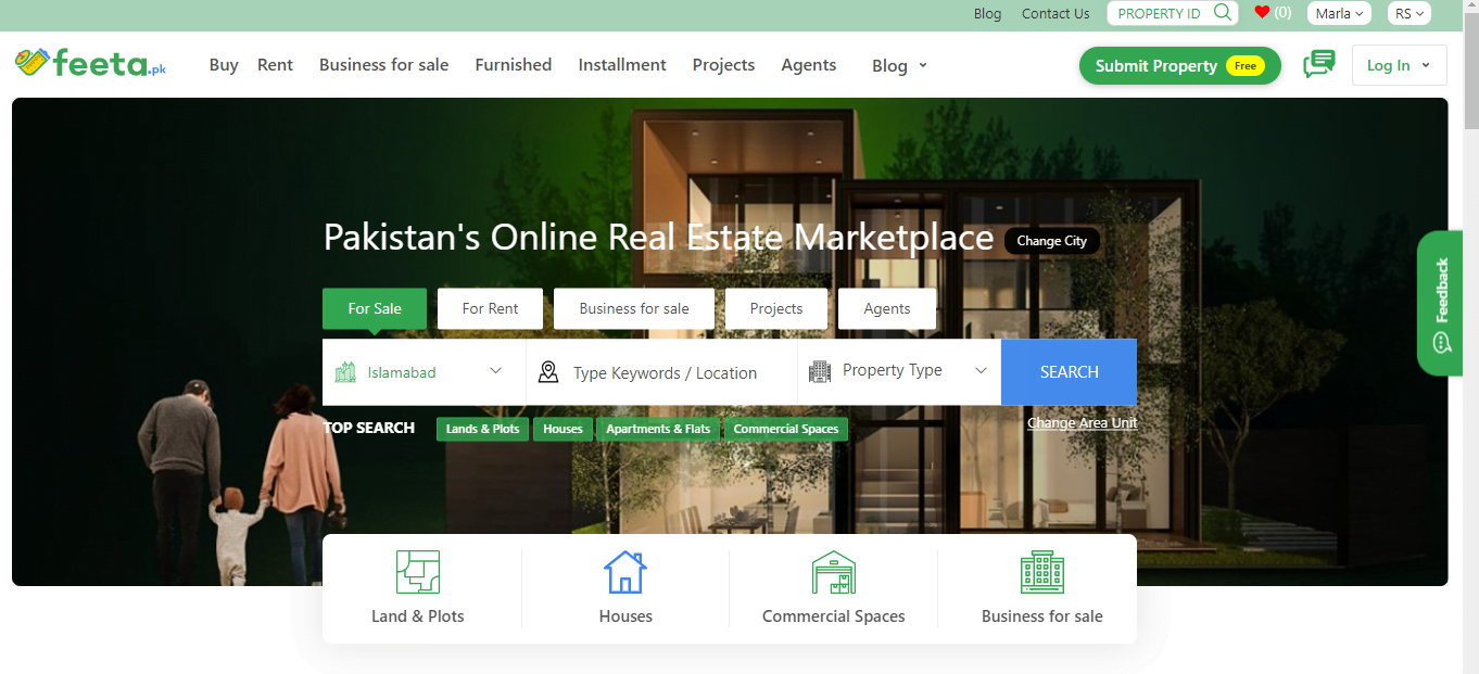Feeta.pk - Real Estate Property Portals in Pakistan