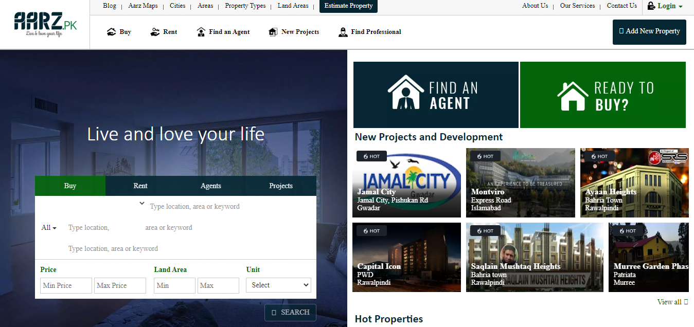 AArz.pk - Real Estate Property Portals in Pakistan
